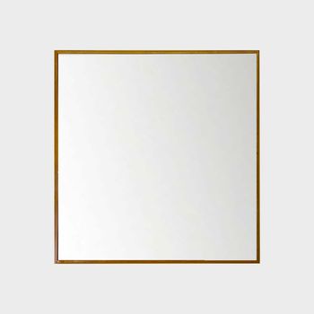 A Square Brass Mirror