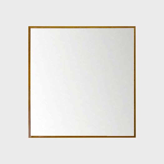 A Square Brass Mirror
