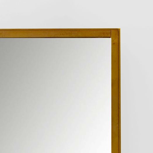A Square Brass Mirror