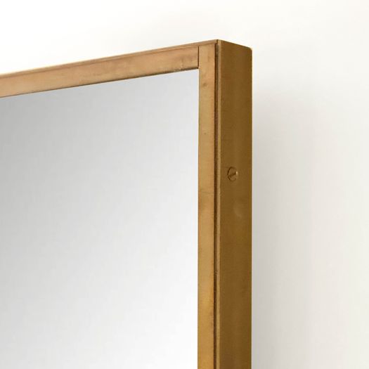 A Square Brass Mirror