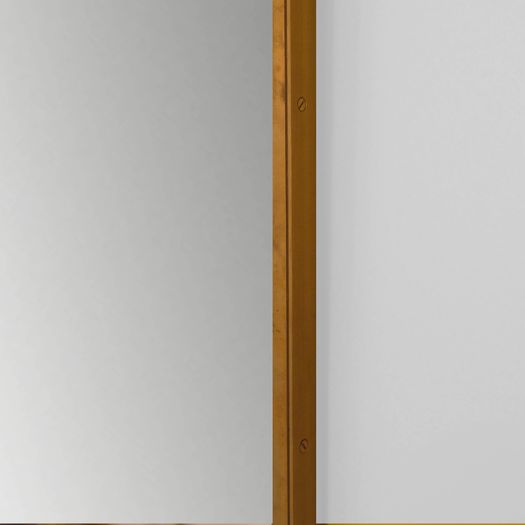 A Square Brass Mirror