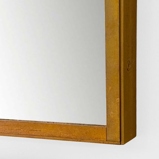 A Square Brass Mirror