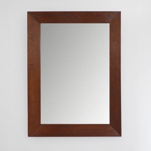 A Substantial Oak Mirror