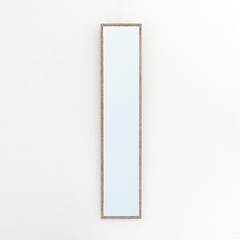 A Thin Limed Oak Mirror