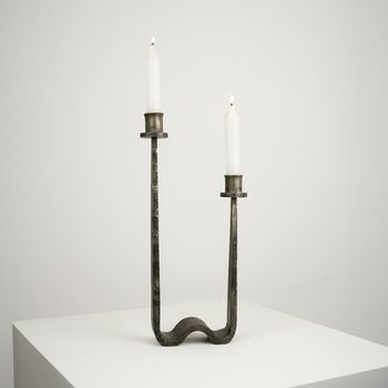 A Two-way Steel Candlestick