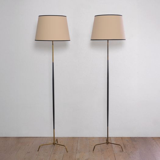 Brass & Black Floor Lamps