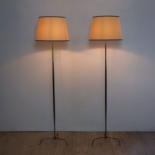 Brass & Black Floor Lamps