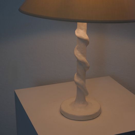 A Waxed Plaster Lamp