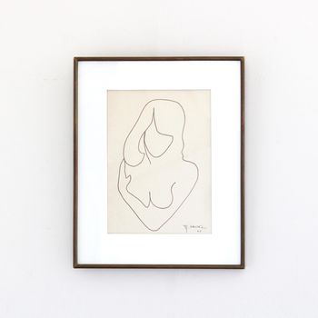 A Woman Line Drawing