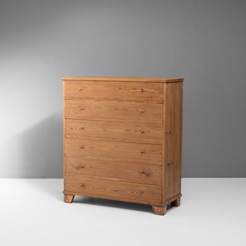 Large Swedish Pine Chest of Drawers