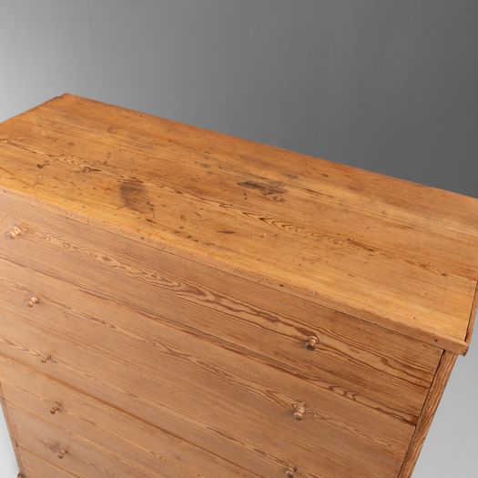 Large Swedish Pine Chest of Drawers