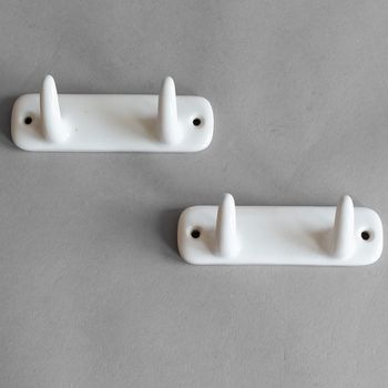 Pair of Porcelain Hooks