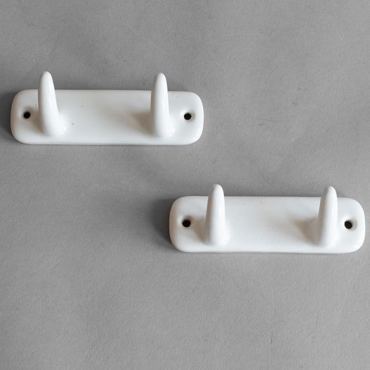 Pair of Porcelain Hooks