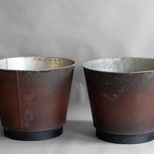 Pair Copper Buckets