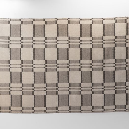 Large Chequered Swedish Kilim