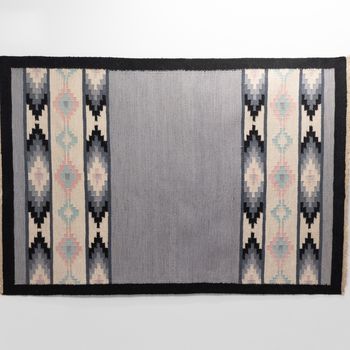 Mid-Century Swedish Kilim in Tones of Grey