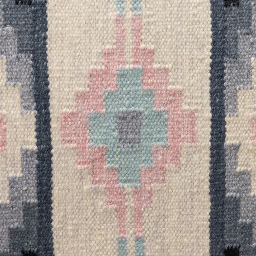 Mid-Century Swedish Kilim in Tones of Grey