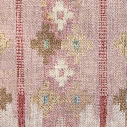 Swedish Kilim in Tones of Red