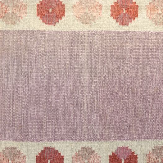 Swedish Flatweave Carpet in Tones of Red