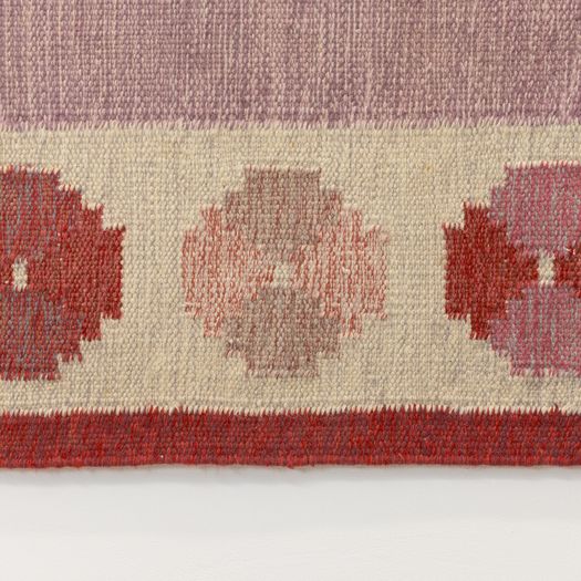 Swedish Flatweave Carpet in Tones of Red