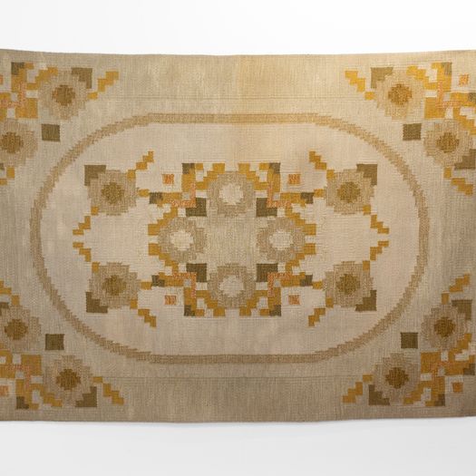 Large Vintage Swedish Kilim