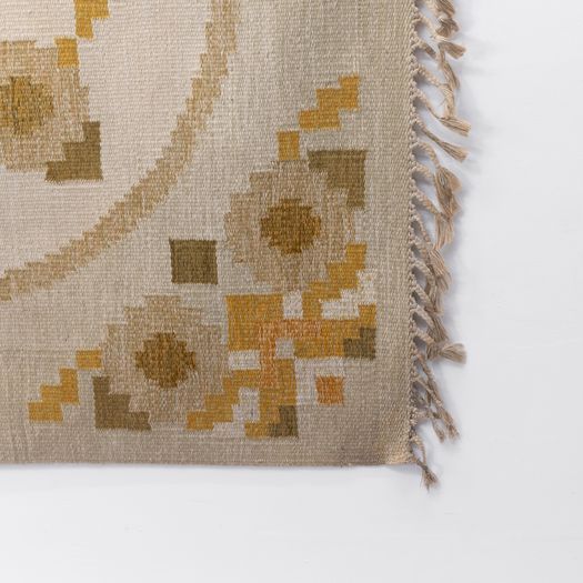 Large Vintage Swedish Kilim