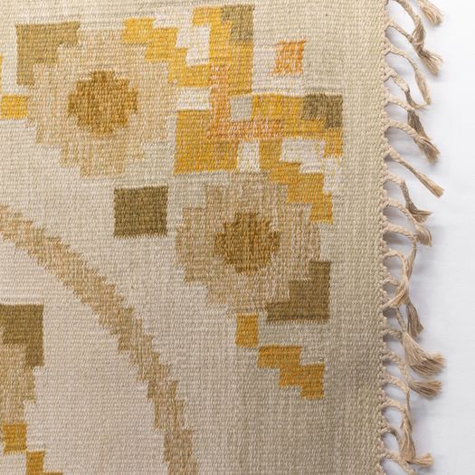 Large Vintage Swedish Kilim