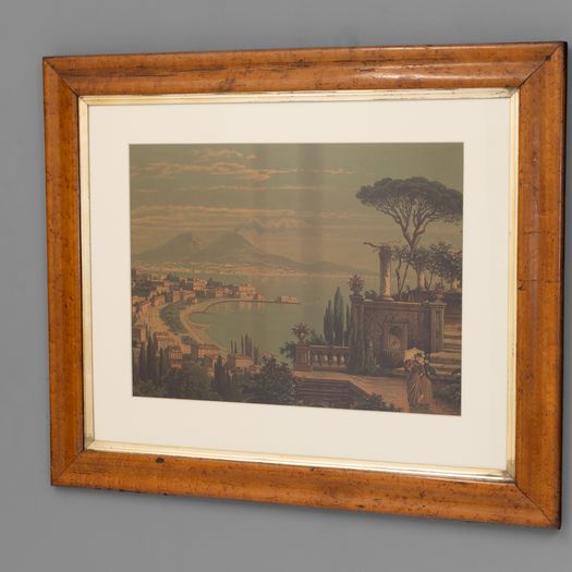 Coloured Bay of Naples Print