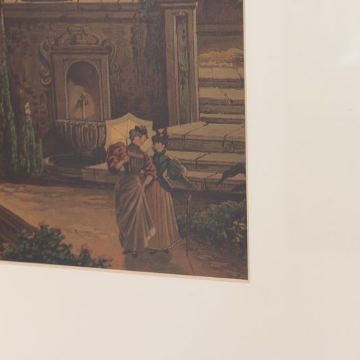 Coloured Bay of Naples Print