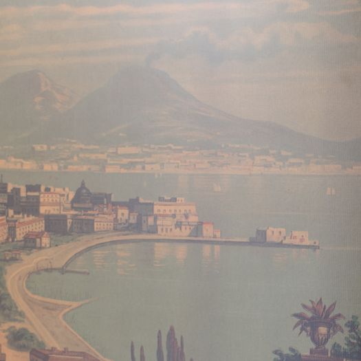 Coloured Bay of Naples Print