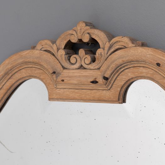 Oak Framed Shield Mirror