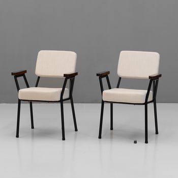 Pair of Metal Framed Chairs