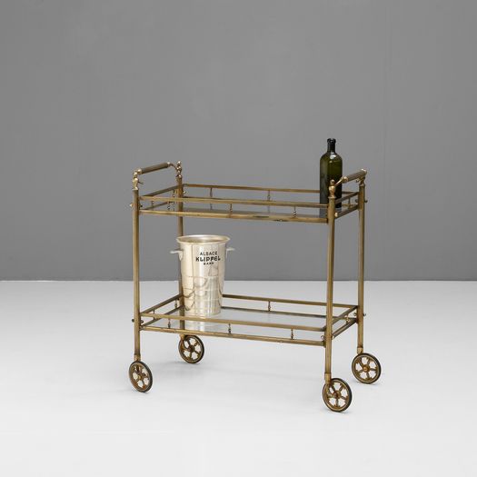 Brass Drinks Trolley