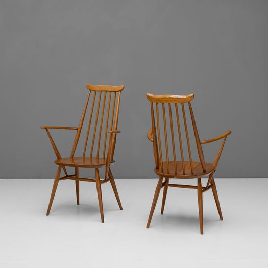 Set of Six Ercol Goldsmith Dining Chairs