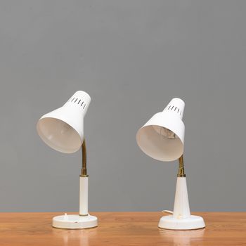 Near Pair of Swedish Mid-Century Lamps