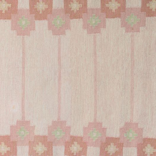 Pale Pink Swedish Kilim