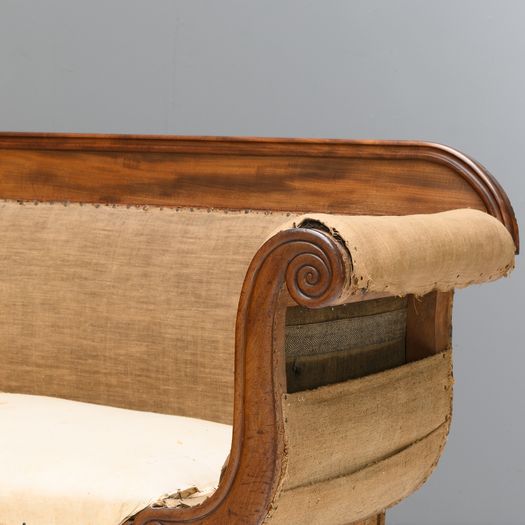 Scroll Arm Settee