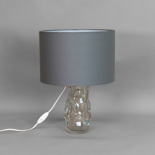 Mid-Century Glass Table Lamp