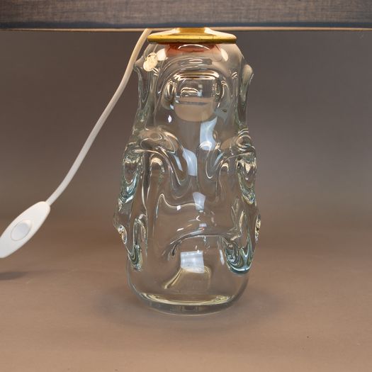 Mid-Century Glass Table Lamp