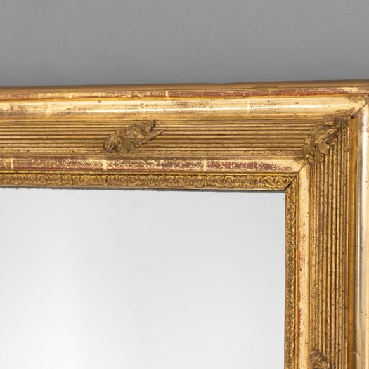Reeded Overmantlel Mirror