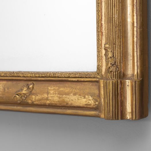 Reeded Overmantlel Mirror