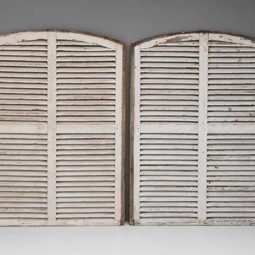 Pair of Painted Shutters