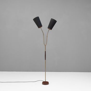 Swedish Twin Neck Floor Lamp