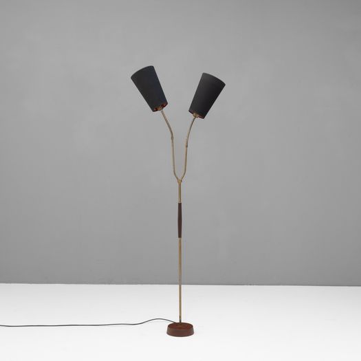 Swedish Twin Neck Floor Lamp
