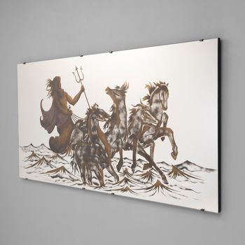 Large Decorative Frameless Mirror