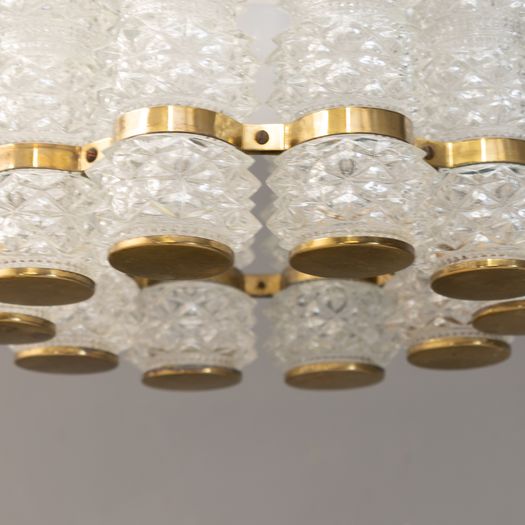 Crystal & Brass Pendant Pendant Light