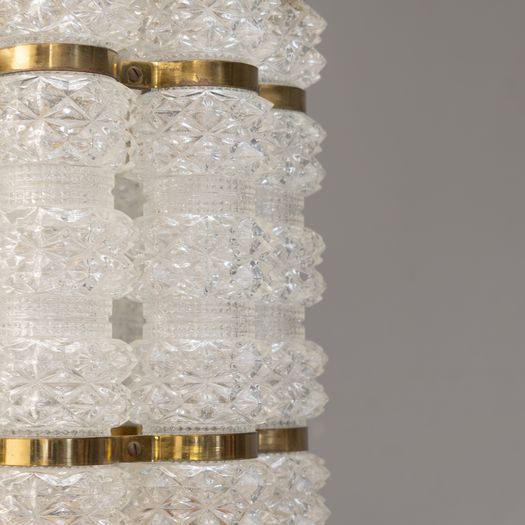 Crystal & Brass Pendant Pendant Light