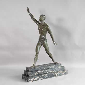 Bronze Olympian Figure