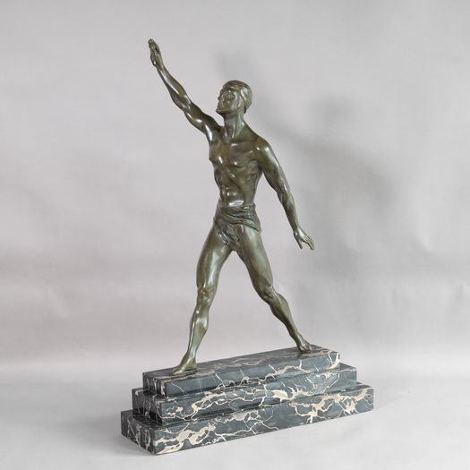 Bronze Olympian Figure