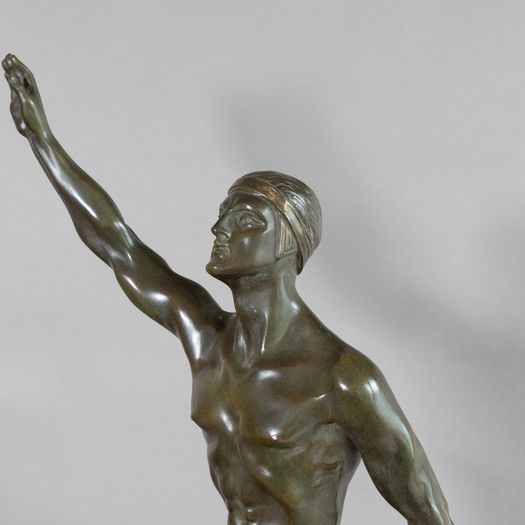 Bronze Olympian Figure